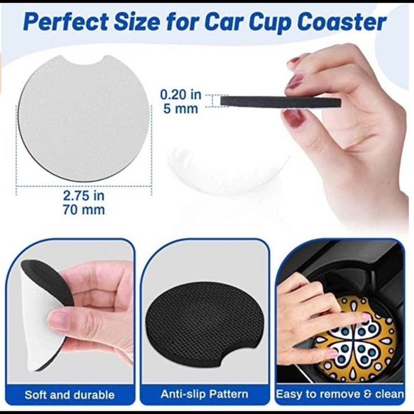 Western Night Coaster Set  | Western Car Accessories - Picture 3 of 8